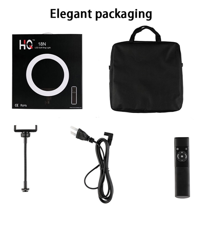 Đèn led ring HQ-18N có điều khiển từ xa HQ18N